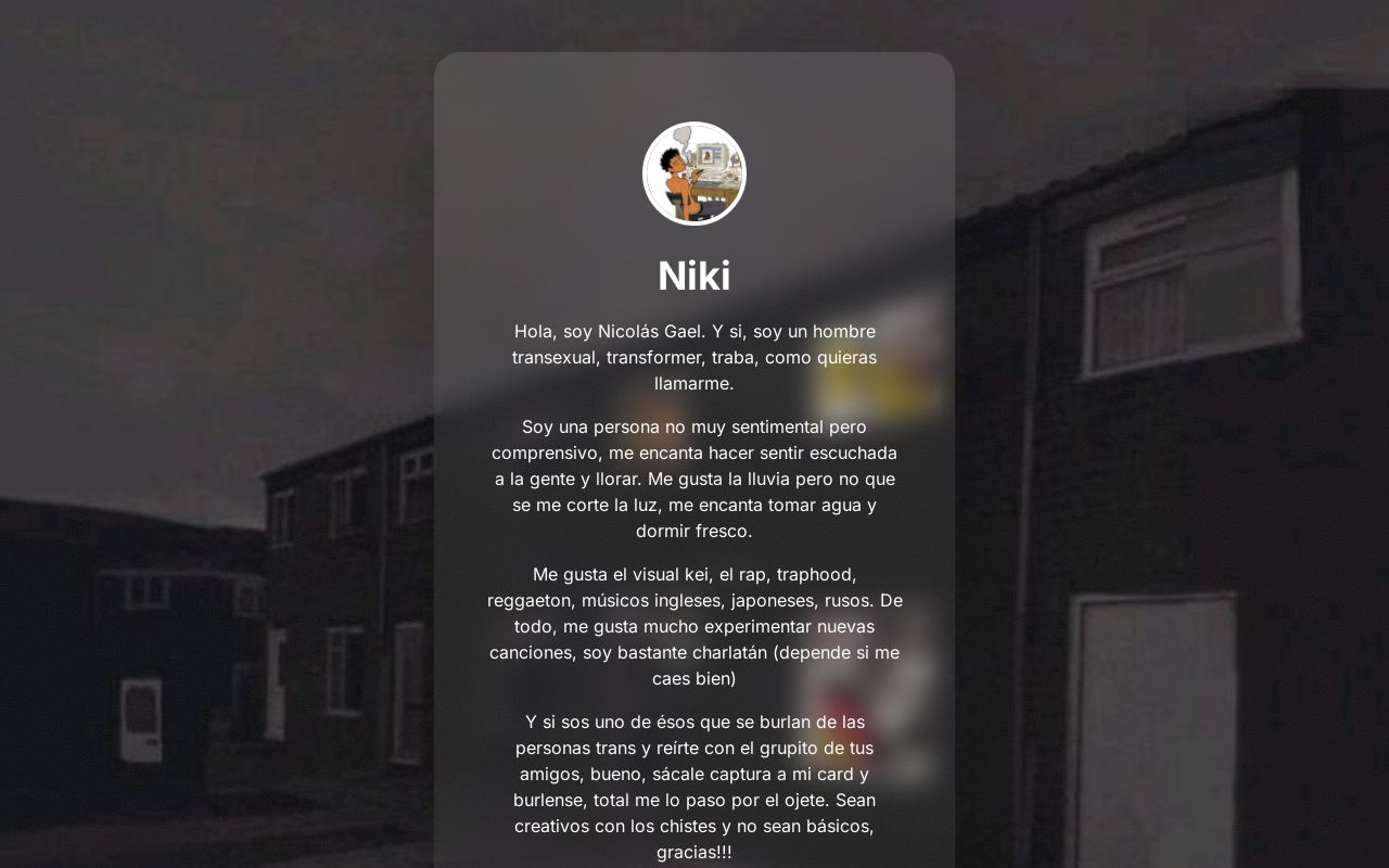Carrd profile picture for @niiiik